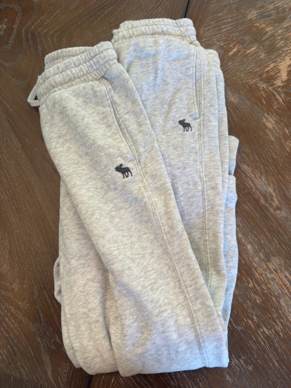 Abercrombie Kids Gray Fleece Open Hem Sweat Pants